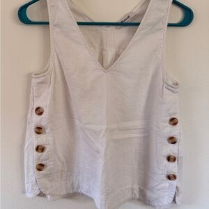 Madewell Tank with Buttons